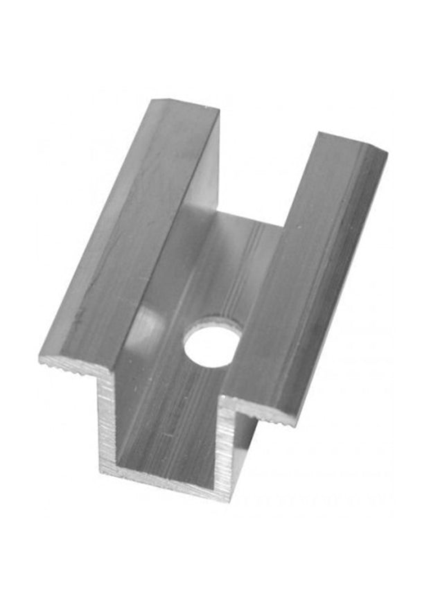 Mittelklemme silber 30mm